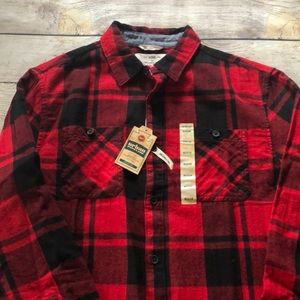 Red and Black Plaid Buffalo Check Flannel NWT